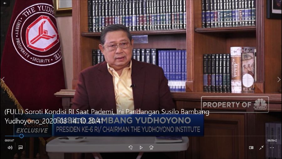 Soroti Kondisi RI Saat Pademi, Ini Pandangan Susilo Bambang Yudhoyono (CNBC Indonesia TV)