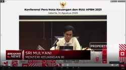 Sri Mulyani: PDB RI 2020 di Kisaran -1,1% Sampai -0,2%