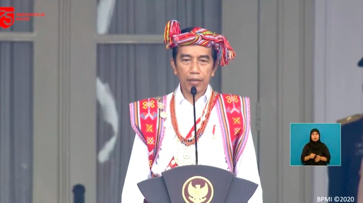Jokowi, HUT ke-75 RI