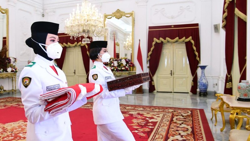 Pasukan Pengibar Bendera Merah Putih (Muchlis Jr - Biro Pers Sekretariat Presiden)