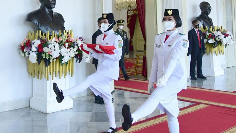 Pasukan Pengibar Bendera Merah Putih (Muchlis Jr - Biro Pers Sekretariat Presiden)