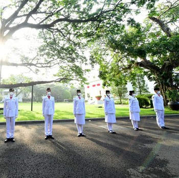 Ini Penampakan 6 Paskibraka HUT ke-75 RI di Istana Merdeka