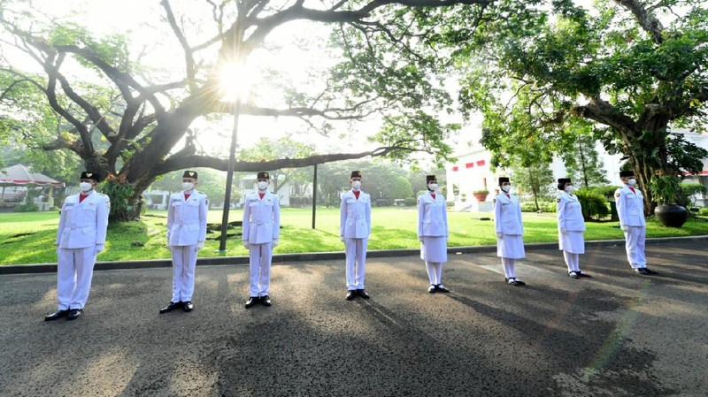 Pasukan Pengibar Bendera Merah Putih (Muchlis Jr - Biro Pers Sekretariat Presiden)