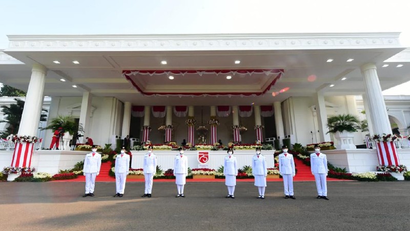 Pasukan Pengibar Bendera Merah Putih (Muchlis Jr - Biro Pers Sekretariat Presiden)