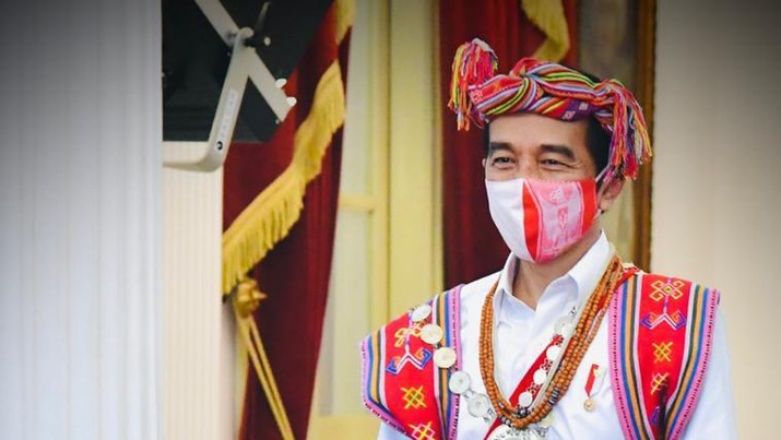 Presiden RI Jokowi Menghadiri Upacara Kemerdekaan RI ke 75 di Istana Negara, Senin 17 Agustus 2020. (Laily Rachev - Biro Pers Sekretariat Presiden) Presiden RI Jokowi Menghadiri Upacara Kemerdekaan RI ke 75 di Istana Negara, Senin 17 Agustus 2020. (Laily Rachev - Biro Pers Sekretariat Presiden)