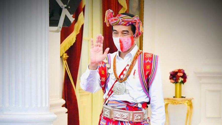Presiden RI Jokowi Menghadiri Upacara Kemerdekaan RI ke 75 di Istana Negara, Senin 17 Agustus 2020. (Laily Rachev - Biro Pers Sekretariat Presiden)