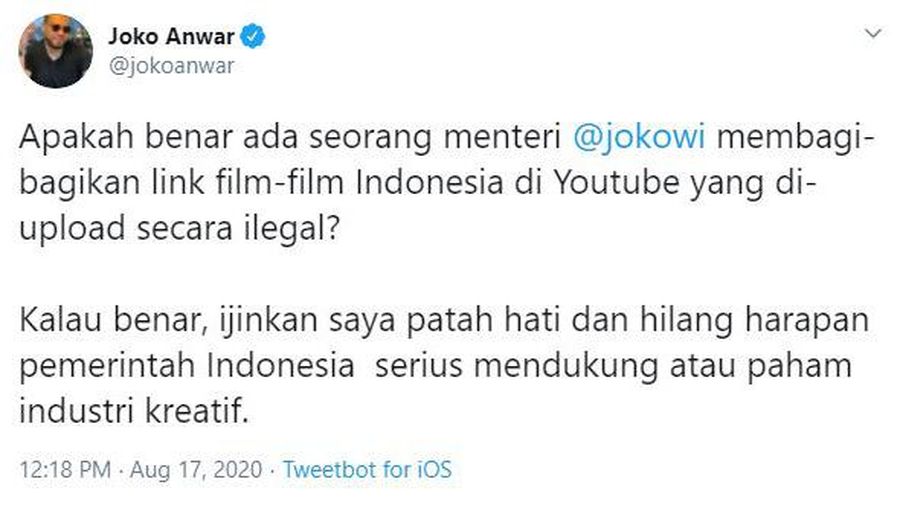 Twitter @jokoanwar