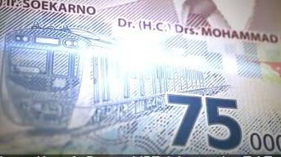 Uang Edisi Khusus Kemerdekaan RI ke 75 (Tangkapan Layar Youtube Bank Indonesia)