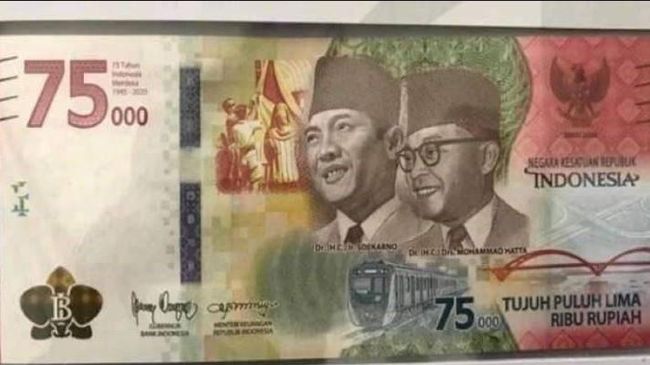 Nyatakan nilai duit untuk negara indonesia