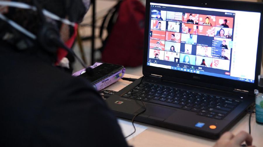 Upacara Kemerdekaan HUT RI Secara Daring (Lukas - Biro Pers Sekretariat Presiden)