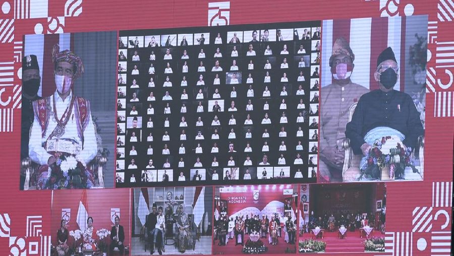 Upacara Kemerdekaan HUT RI Secara Daring (Lukas - Biro Pers Sekretariat Presiden)