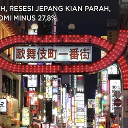 Waduh, Resesi Jepang Kian Parah, Ekonomi Minus 27,8%
