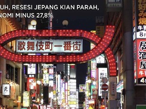 Waduh, Resesi Jepang Kian Parah, Ekonomi Minus 27,8%
