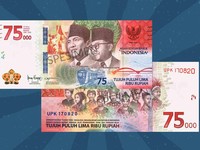 Uang Baru Rp 75.000 Sudah Beredar, Seperti Ini Spesifikasinya