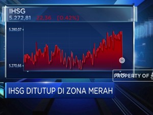 BI7DRR Tetap 4%, IHSG Ditutup di Zona Merah