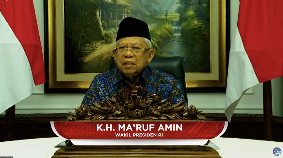 K.H MA'RUF AMIN, Wakil Presiden RI. (Dok: Tangkapan layar Kemkominfo TV)