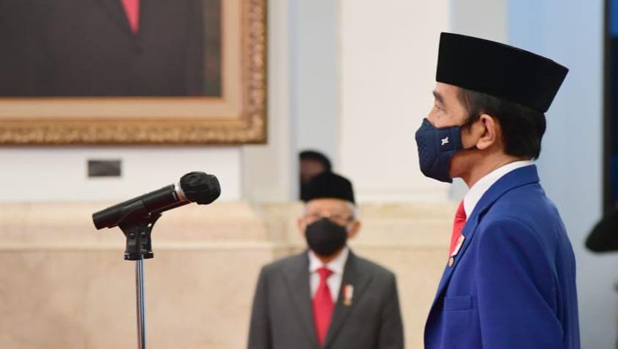 Pelantikan Kompolnas dan Konsil Kedokteran Indonesia, Istana Negara, 19 Agustus 2020. (Dok: Tangkapan layar Setpres)