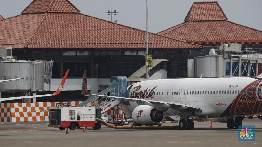 Maskapai penerbangan Batik Air. (CNBC Indonesia/Tri Susilo)
