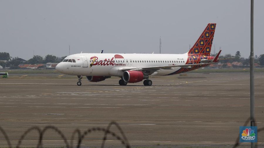 Maskapai penerbangan Batik Air. (CNBC Indonesia/Tri Susilo)