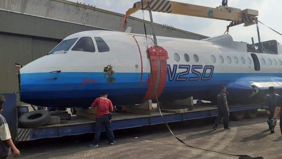Pesawat N250 merupakan pesawat pertama buatan asli Indonesia/dok. TNI AU
