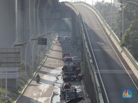 Masih Proses Pendinginan Api, Jalan Menuju Kejagung Dialihkan