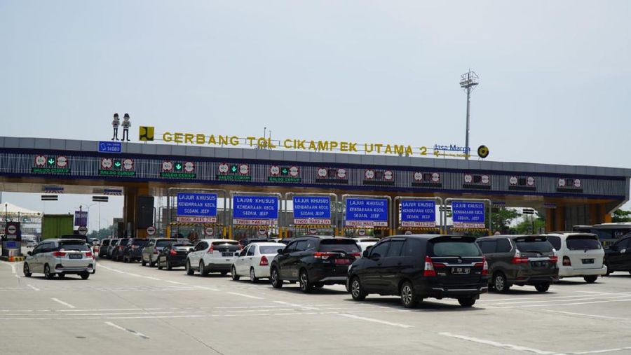 PT Jasa Marga (Persero) Tbk mencatat sebanyak 153.806 kendaraan kembali menuju Jakarta pada H+2 Tahun Baru Islam 1442 H (22 Agustus 2020).  (Dok. Jasa Marga)