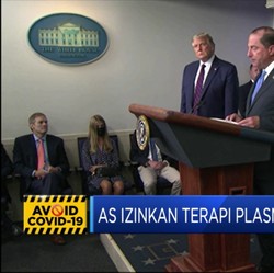 AS Izinkan Terapi Plasma Darah ke Pasien Covid-19