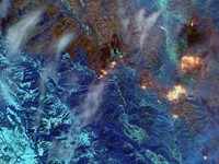 Melihat Merahnya Kebakaran Hutan di California AS