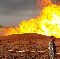 Pipa Gas Arab Diserang Teroris, Ini Penampakannya!