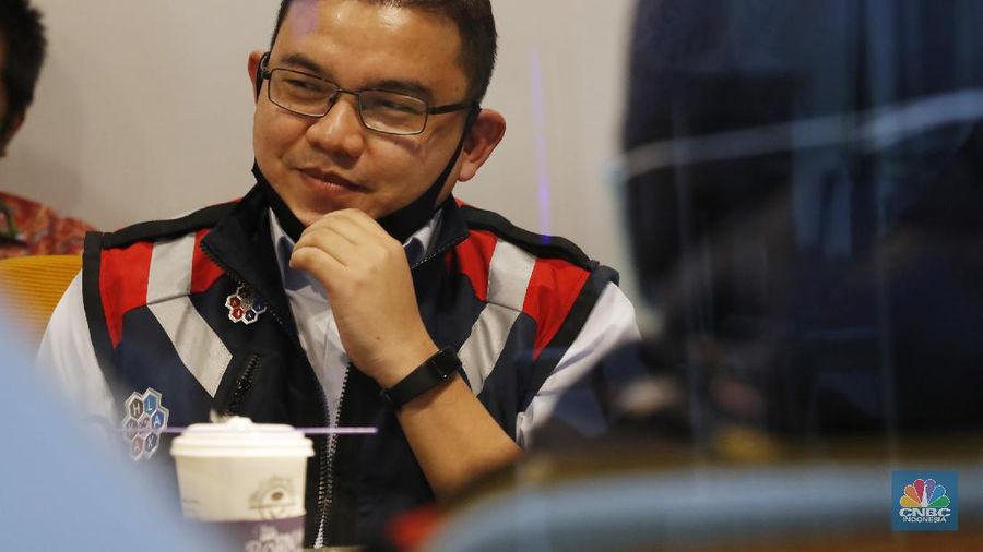 Taufik Hendra Kusuma, Direktur Keuangan PT Waskita Karya Tbk (WSKT). (CNBC Indonesia/Tri Susilo)