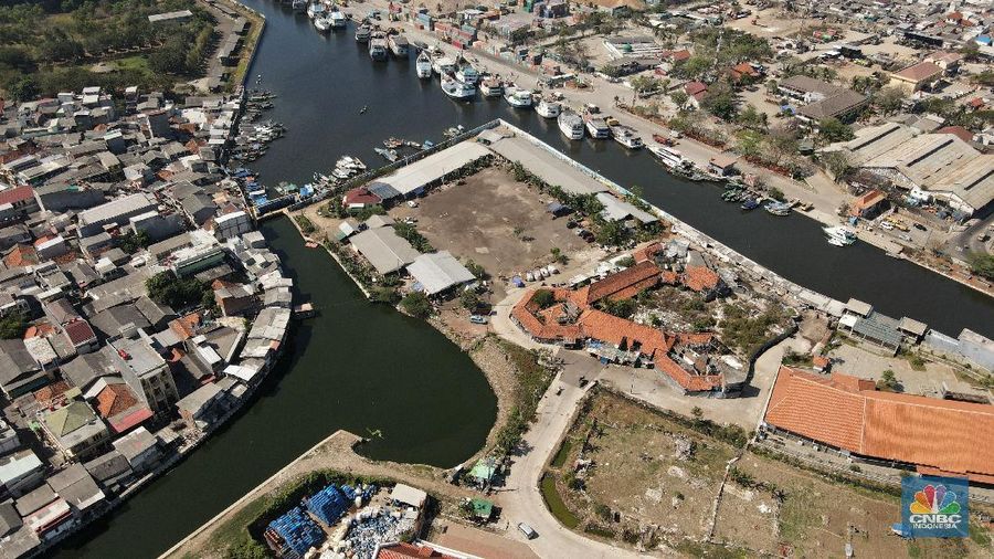 Ilustrasi Kampung Akuarium. (CNBC Indonesia/Andrean Kristianto)