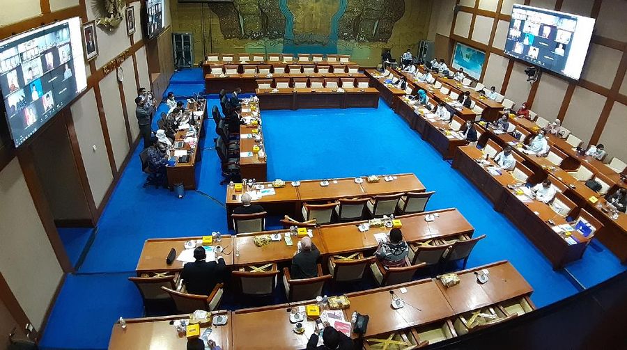 Komisi VII DPR RI. (CNBC Indonesia/Anisatul Umah)
