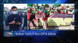 Lagi, Buruh Unjuk Rasa Tolak Omnibus Law RUU Cipta Kerja