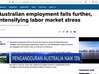 Covid-19, Pengangguran di Australia Naik 13%