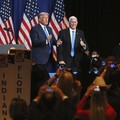 Presiden Donald Trump pada hari pertama Konvensi Partai Republik di Charlotte, North Carolina, 24 August 2020. AP/Travis Dove