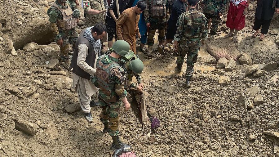 Banjir bandang di Afghanistan. (AP/Rahmat Gul)
