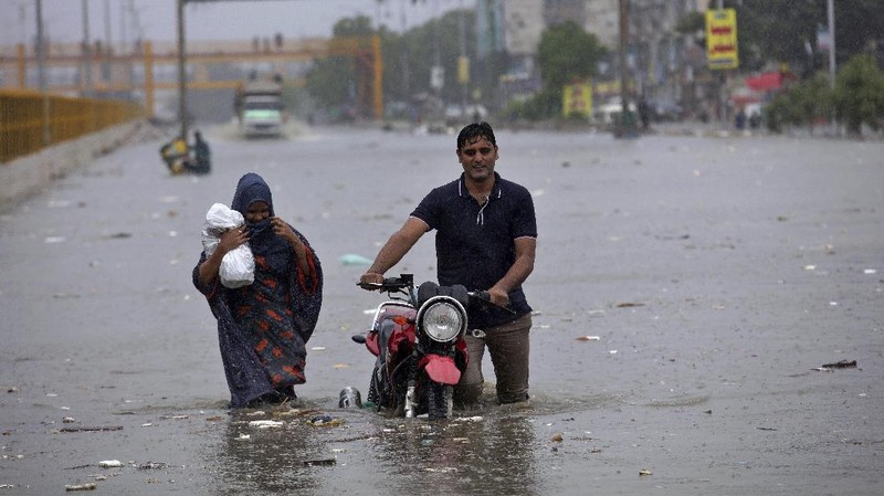 Banjir di Pakistan. AP/Fareed Khan
