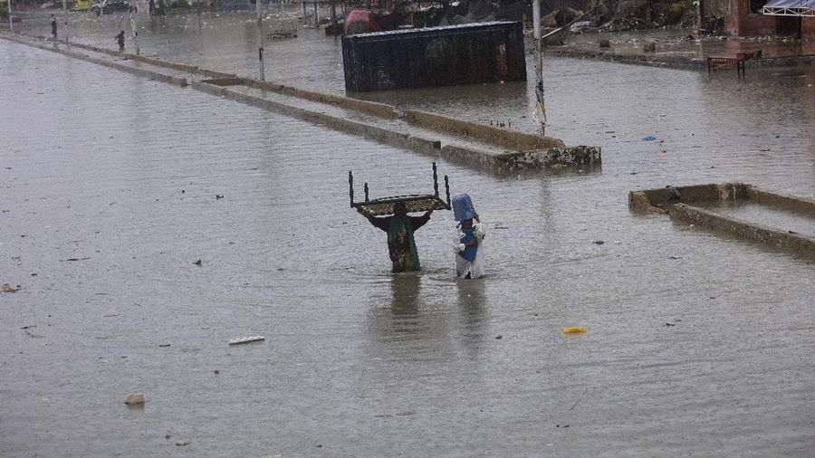 Banjir di Pakistan. AP/Fareed Khan