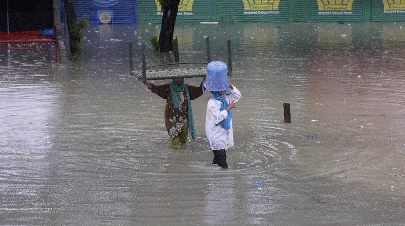 Banjir di Pakistan. AP/Fareed Khan