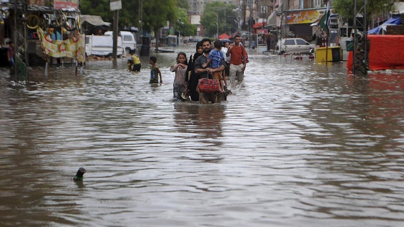 Banjir di Pakistan. AP/Fareed Khan