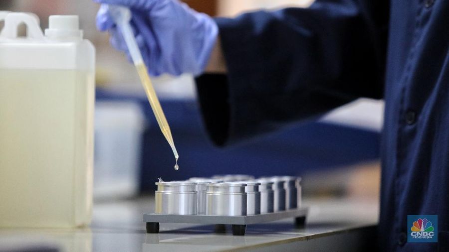 Laboratorium pengembangan B40 milik ESDM. (CNBC Indonesia/Andrean Kristianto)