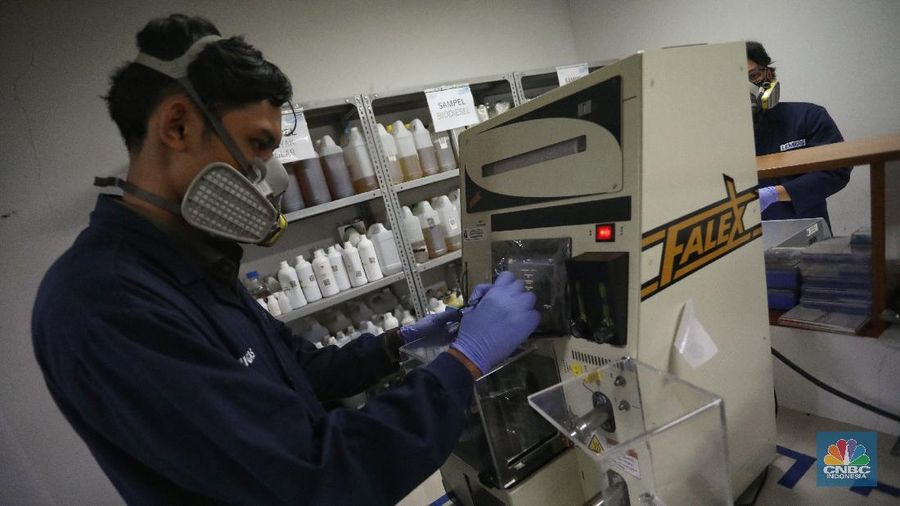 Laboratorium pengembangan B40 milik ESDM. (CNBC Indonesia/Andrean Kristianto)