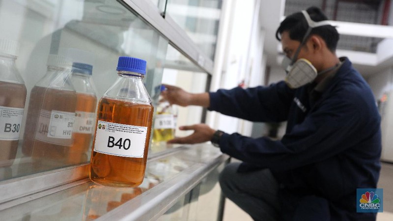 Laboratorium pengembangan B40 milik ESDM. (CNBC Indonesia/Andrean Kristianto)