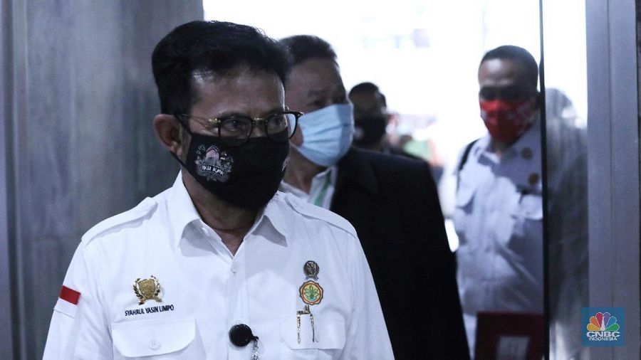 Mentan Sahrul Yasin Limpo. (CNBC Indonesia/Muhammad Sabki)