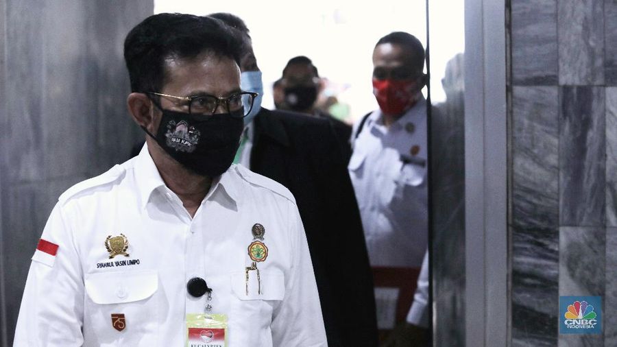 Mentan Sahrul Yasin Limpo. (CNBC Indonesia/Muhammad Sabki)