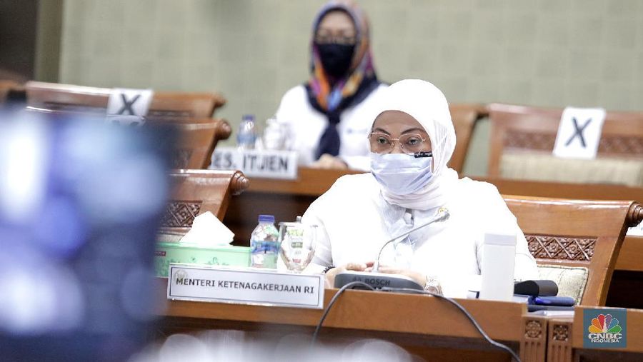 Menteri Ketenagakerjaan RI, Ida Fauziyah. (CNBC Indonesia/Muhammad Sabki)