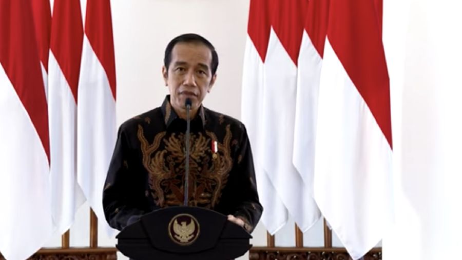 Pidato Jokowi dalam acara aksi nasional pencegahan korupsi di Istana Kepresidenan Bogor, (26/8/2020). (Dok: tangkapan layar youtube setpres RI)