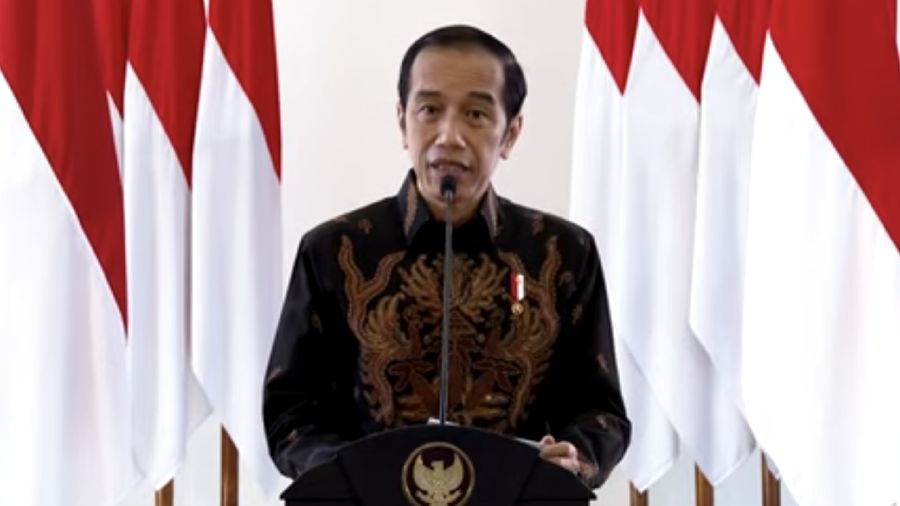 Pidato Jokowi dalam acara aksi nasional pencegahan korupsi di Istana Kepresidenan Bogor, (26/8/2020). (Dok: tangkapan layar youtube setpres RI)
