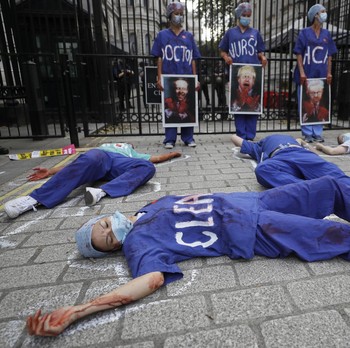 Penampakan Demo Pekerja Medis di London Tuntut Kenaikan Gaji
