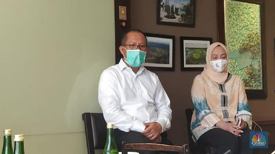 Dirut Bosowa Corporindo, Rudyantho dan Direktur Evyana Mukti/Tahir Saleh/CNBC Indonesia
